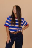 THE LYRA ROLL UP BARREL JEANS IN DARK DENIM