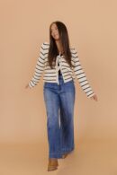 THE ELIANA HIGH RISE WIDE LEG JEANS IN MEDIUM