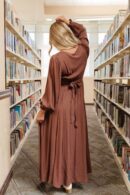 THE ADELE BUTTON DOWN MAXI DRESS IN CHOCOLATE