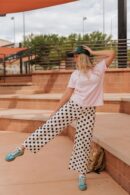 THE SALLIE POLKA DOT PANTS IN BLACK