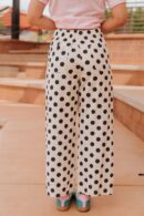 THE SALLIE POLKA DOT PANTS IN BLACK