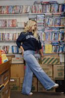 THE LATIA HIGH RISE RAW HEM JEANS IN LIGHT WASH