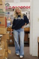 THE LATIA HIGH RISE RAW HEM JEANS IN LIGHT WASH