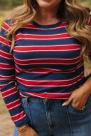 THE CORDELIA STRIPED LONG SLEEVE IN NAVY