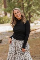THE RICKIE RUCHED TURTLE NECK IN BLACK