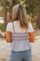 THE BETHANN TIE FRONT CAMI IN LAVENDER