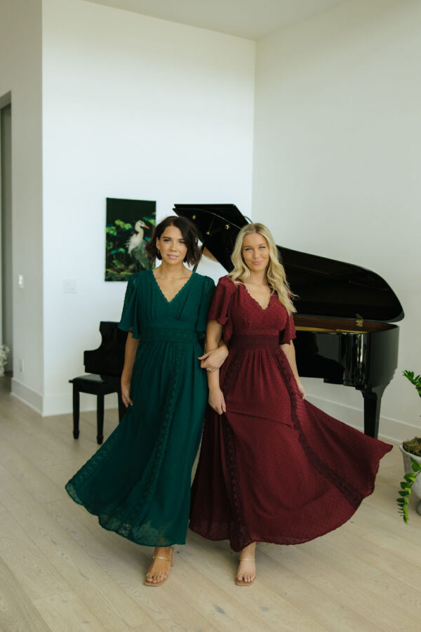 THE SERAFINA MAXI DRESS IN GREEN - Image 4