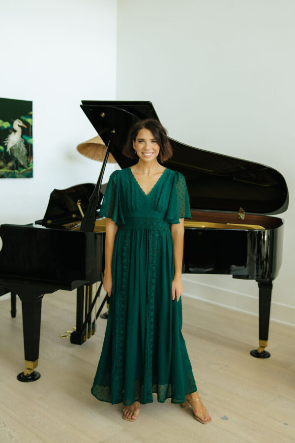 THE SERAFINA MAXI DRESS IN GREEN