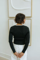 THE ABBA RIBBED LONG SLEEVE IN BLACK